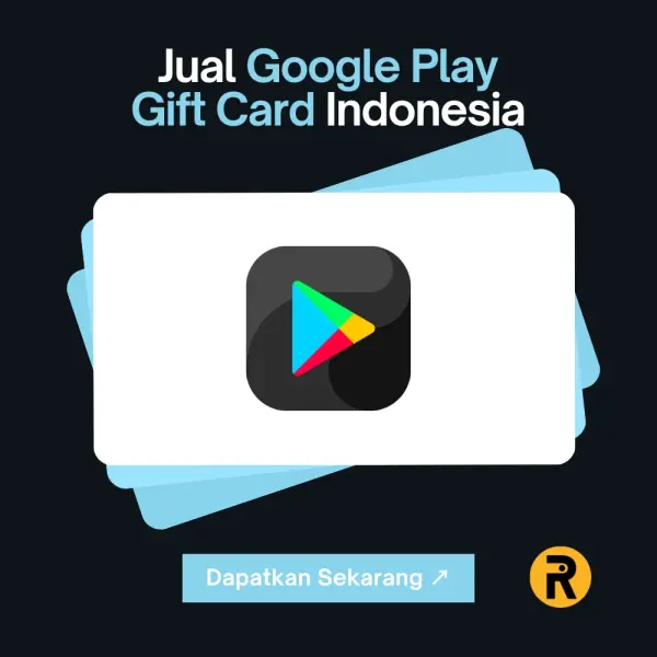 Jual Google Play Gift Card Indonesia proses cepat & terpercaya